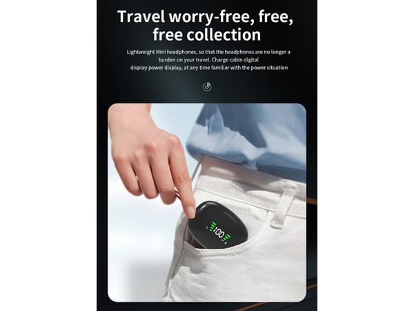Svarta Bluetooth Hifi Stereo Hörlurar