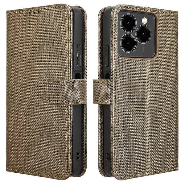 Til Meizu Note 21/Ulefone Note 20 Pro Etui PU Læder Diamant Tekstur Tegnebog Telefon Cover