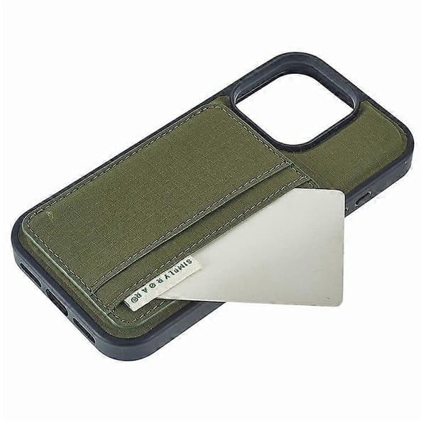 Etui til iPhone 16 Pro Max med kortholder, støttefod og retro læderbagside