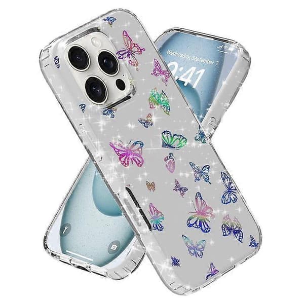 För iPhone 16 Pro Max Mobilskal IMD Mönstertryck PC TPU Mobiltelefonskydd