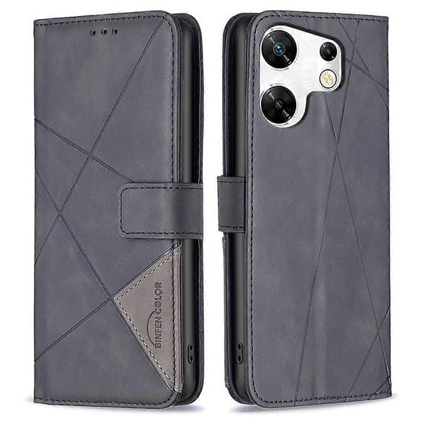 Reptåligt PU-läderfodral för Infinix Zero 30 4G, plånboksfodral