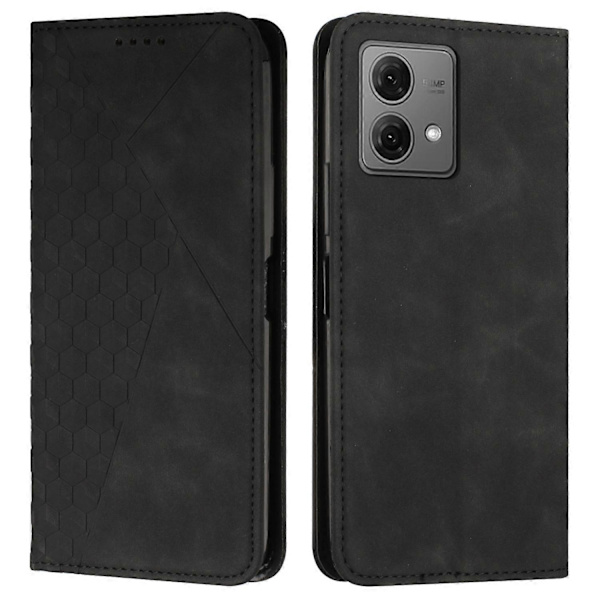 Skal för Motorola Moto G84 5G med tryckt stativ, hudvänligt PU-läder, plånboksfodral