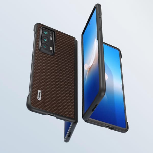 Reptåligt mobilskal med kolfibertextur för Honor Magic Vs2 5G