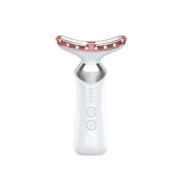 4-i-1 RF Anti-rynk Ansiktsmassager för Halslyft Anti-åldrande Uppstramande Slapp Hud Vit YEMAESRE