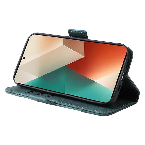 Læderetui med tryk til Xiaomi Redmi Note 13 5G