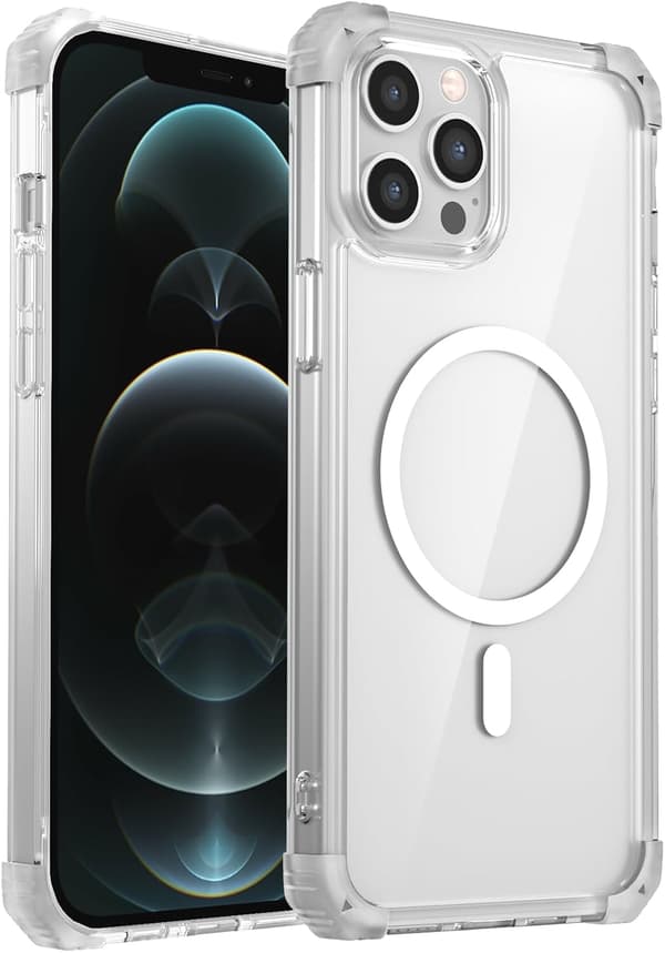 Mobilskal - iPhone 12/12 Pro - Magnetisk - Anti-fall - Transparent Transparent iPhone 12/iPhone 12 Pro
