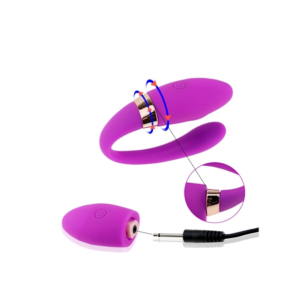 Osynlig Bärbar Trådlös Fjärrkontroll Vibrator för Kvinnor (Röd)