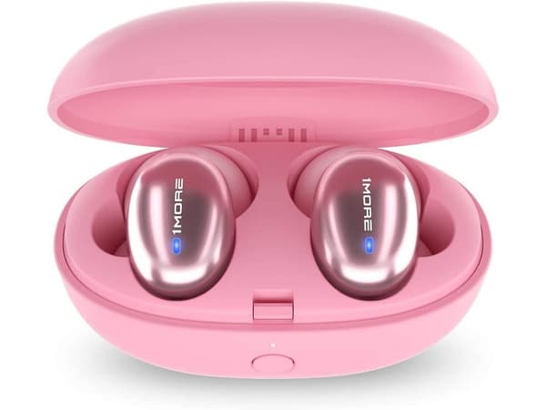 Snygga True Wireless Hörlurar Speltid Timmar Bluetooth Rosa