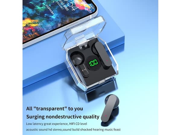 Brusreducerande Hörlurar Utan Bluetooth, Svarta