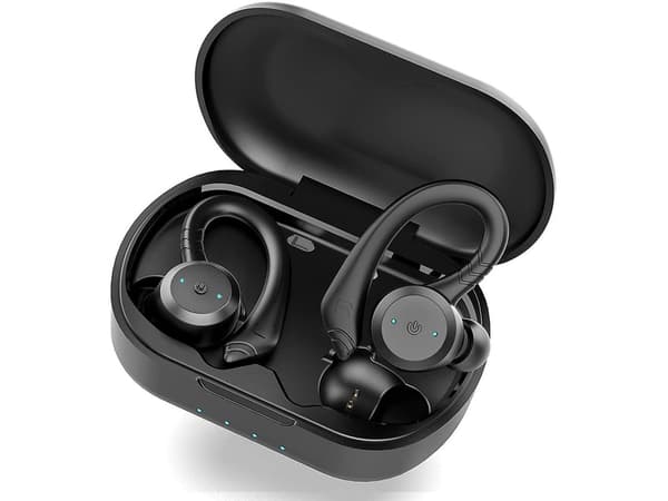 Vattentäta Bluetooth High Definition Stereo Hörlurar Svart