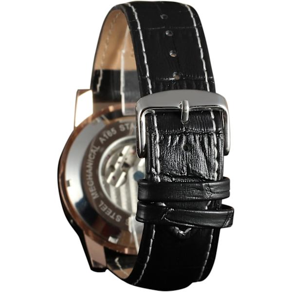Automatiska Tourbillonklockor för män, analog mekanisk kalender, minimalistisk vattentät armbandsur