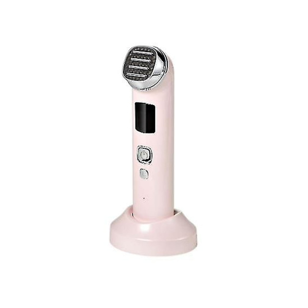 Ems Hudåtstramningsapparat Uppvärmd och Kyld Anti-Aging Massageapparat för Ansiktslyft Rosa YEMAESRE