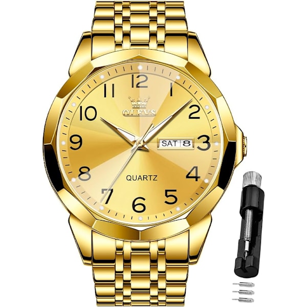 Herrklocka Minimalistisk Affärsklocka Analog Quartz Rostfritt Stål Vattentät Självlysande Klassisk Datum Lättläst Lyxig Casual Herrarmbandsur