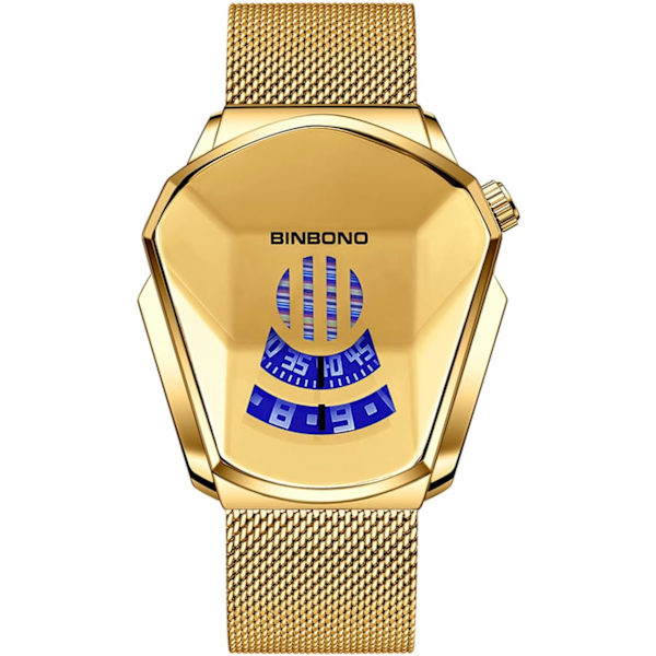 FANMIS Kreativa Mode Blå LED Binära Digitala Klockor Herr Rostfritt Stål Silver Vattentät LED Bakgrundsbelysning Armband Pläterade Klockor