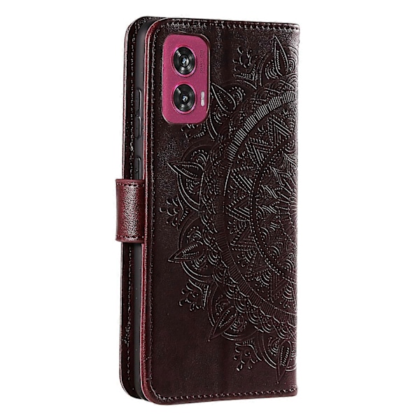 Plånboksfodral Mandala Blomma Läder Telefonskal för Motorola Edge 50 Fusion 5G