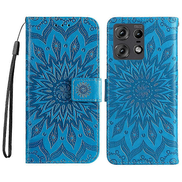 Läderfodral med plånboksställ för Motorola Edge 50 Pro 5G