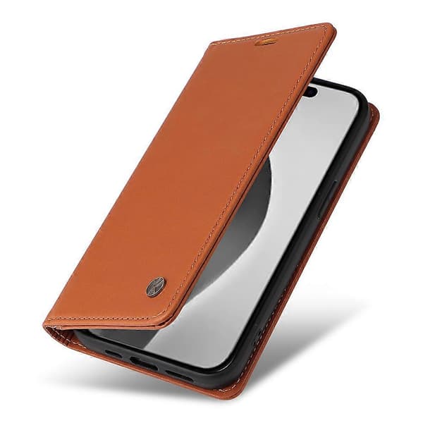Ställfodral i PU-läder med plånbok för iPhone 16 Pro Max