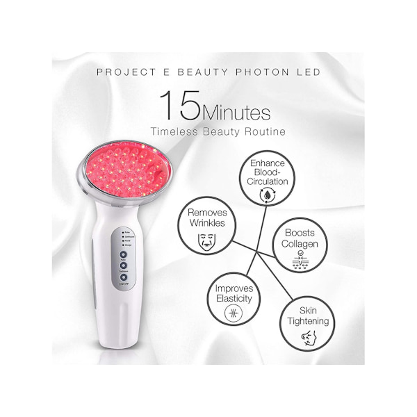 Röd LED-terapi Anti-Aging 630Nm Rött Ljus LED-ljusterapi Kollagen Boostande Hudvård Uppstramande YEMAESRE
