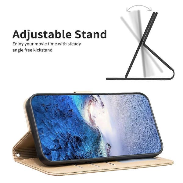 För Honor X9b 5G/ Magic6 Lite 5G Klöver Tryckt Plånbok Läderfodral