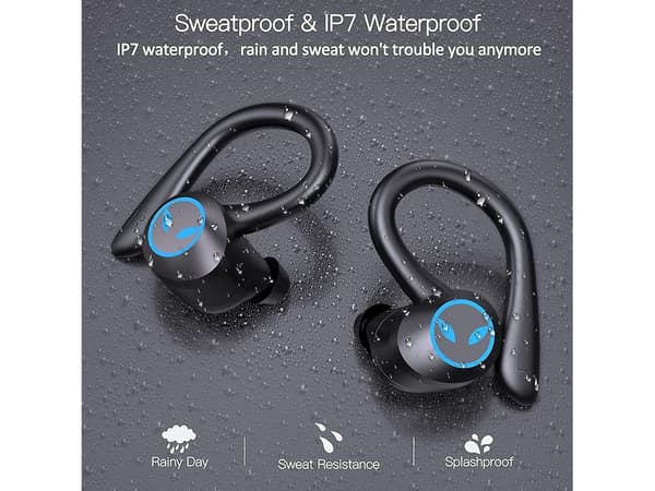 CVC Djup Bas Stereo Bluetooth Brusreducerande Hörlurar Svart
