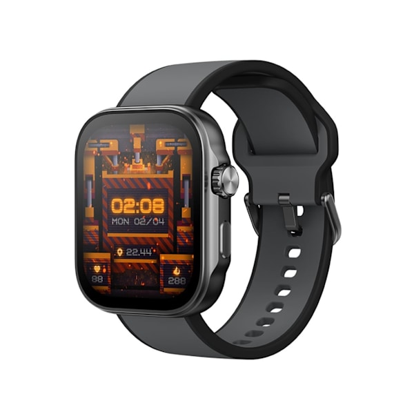 1,99 tums Smartwatch med stor skärm som stöder pulsmätning och syremättnad i blodet samt sömnövervakning