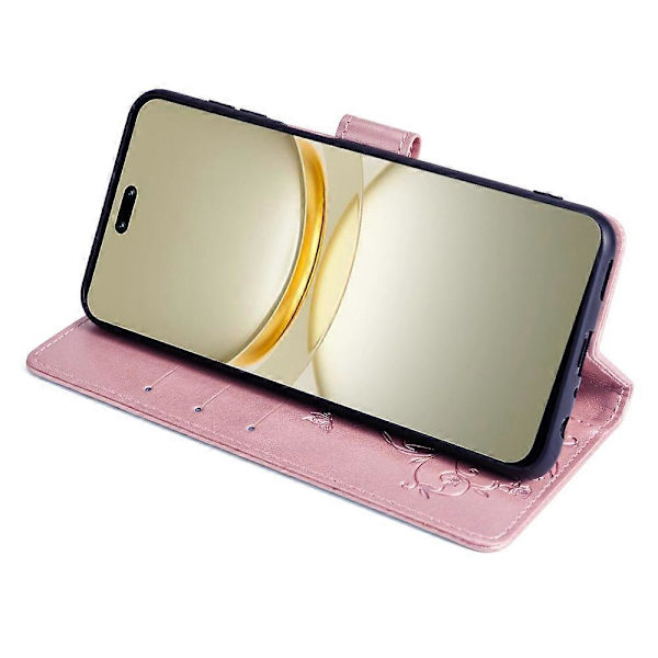 Fodral för Huawei nova 12 Pro 5G/ nova 12 Ultra 5G Fjäril Blomma Tryckt Läder Flip Skyddsfodral