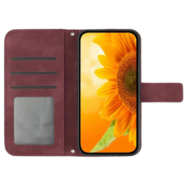 Solros Plånboksfodral Läder med Axelrem för iPhone 16 Pro Max