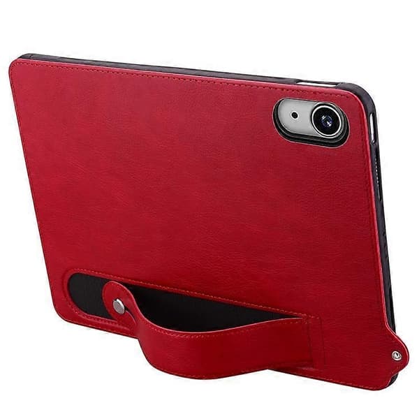Läderfodral för iPad mini (2024) (A2996 A2995) / mini (2021) (A2568) med handrem och ställ