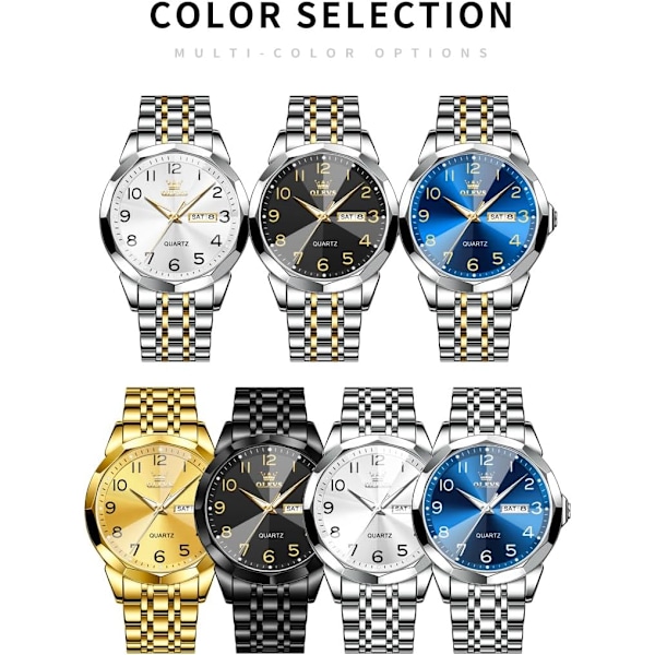 Herrklocka Minimalistisk Affärsklocka Analog Quartz Rostfritt Stål Vattentät Självlysande Klassisk Datum Lättläst Lyxig Casual Herrarmbandsur