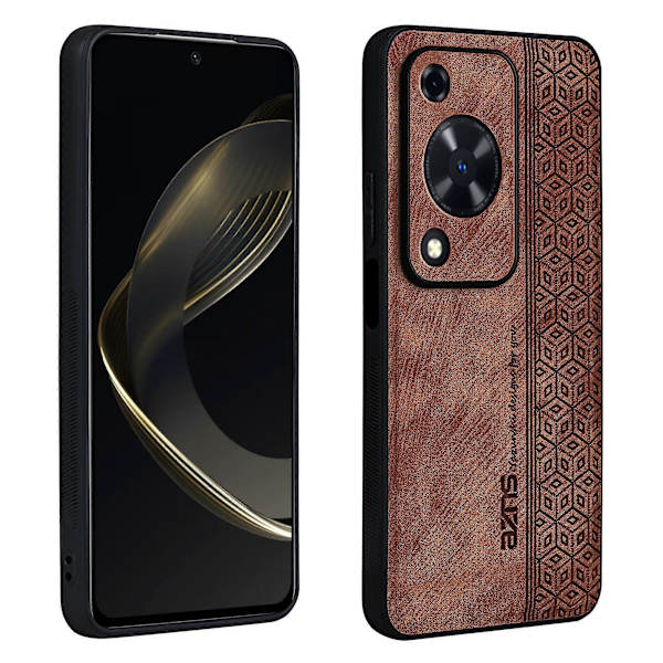 Skal för Huawei Enjoy 70 4G/ nova Y72 4G Tryckt PU-läder + TPU Skyddande Telefonskal