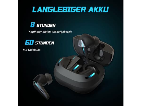 Brusreducerande hörlurar Timmar Bluetooth med brusreducering Svart