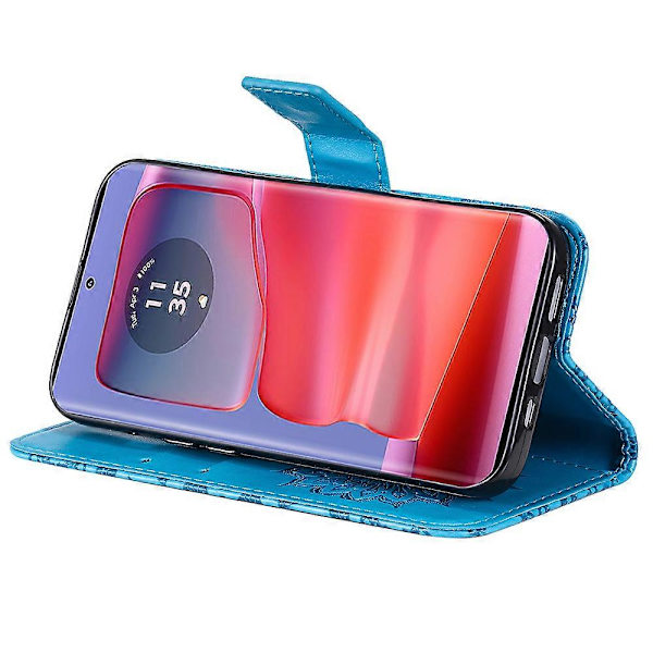 Läderfodral med plånboksställ för Motorola Edge 50 Pro 5G