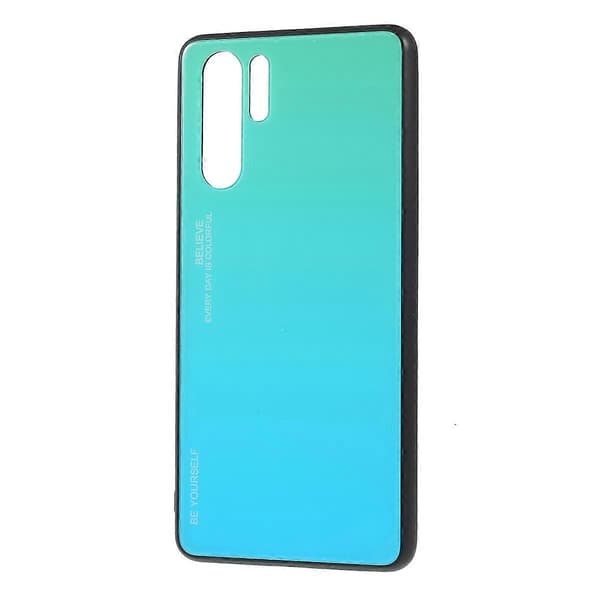Gradient Glass + PC + TPU Hybriddeksel for Huawei P30 Pro
