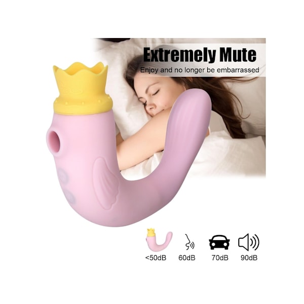 3-i-1 Tungslickande Sugande Vibrator med Flera Lägen För Kvinnor (Blå)