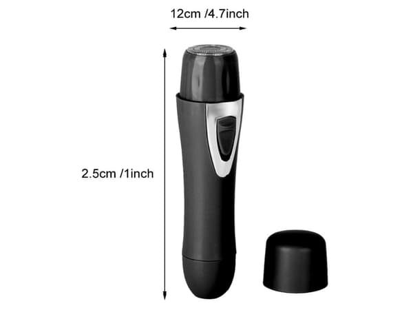 Mini Elektrisk Epilator Ansikt Kropp Underarm Bein Hårfjerning Svart