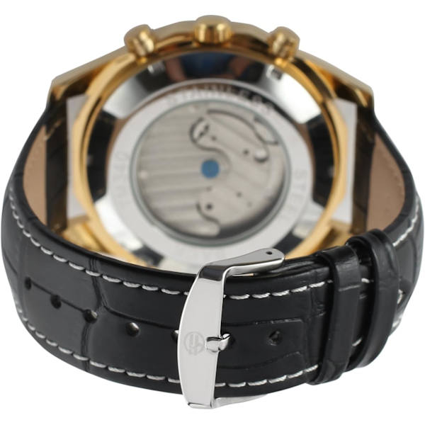 Herrklocka Självuppdragande Original Automatisk Tourbillion Kalender Läderarmband FSG340M3T7