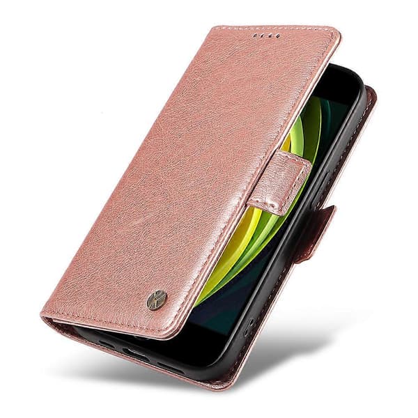 Fodral för iPhone 7/ 8/ SE (2020)/ (2022) med läderplånbok och litchi-textur