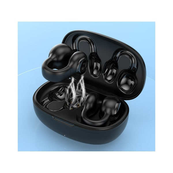 Benledningshörlurar Bluetooth Svarta