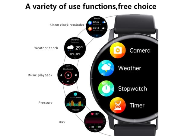 F67Pro Smartklokke Bluetooth-anrop Multifunksjonell Vanntett med Iphone Samsung Android Brun