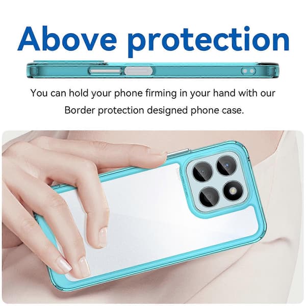 Honor X8b 4G Mobilskal TPU-ram Akryl Klar Stötsäker Baksida