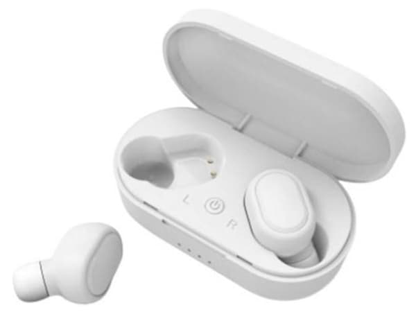 True Wireless Bluetooth Vattentäta Stereo Hörlurar Vit