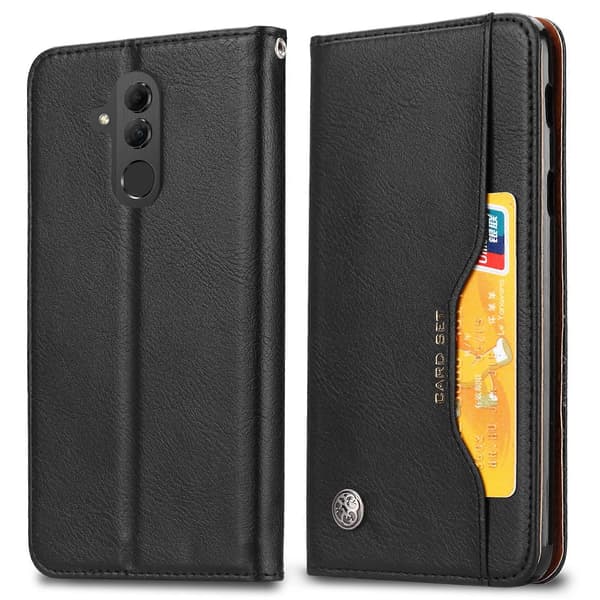 Selvabsorberende læderpung etui til Huawei Mate 20 Lite