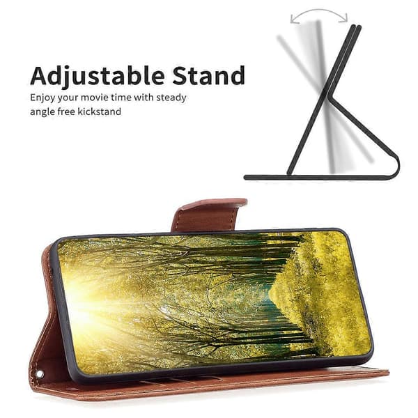Honor X8b 4G Mobilskal med Plånboksstativ och Läderfodral