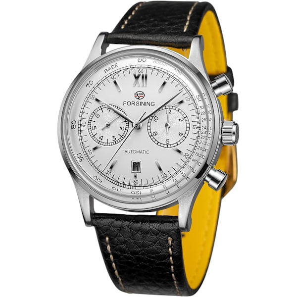 Automatiska Tourbillonklockor för män, analog mekanisk kalender, minimalistisk vattentät armbandsur