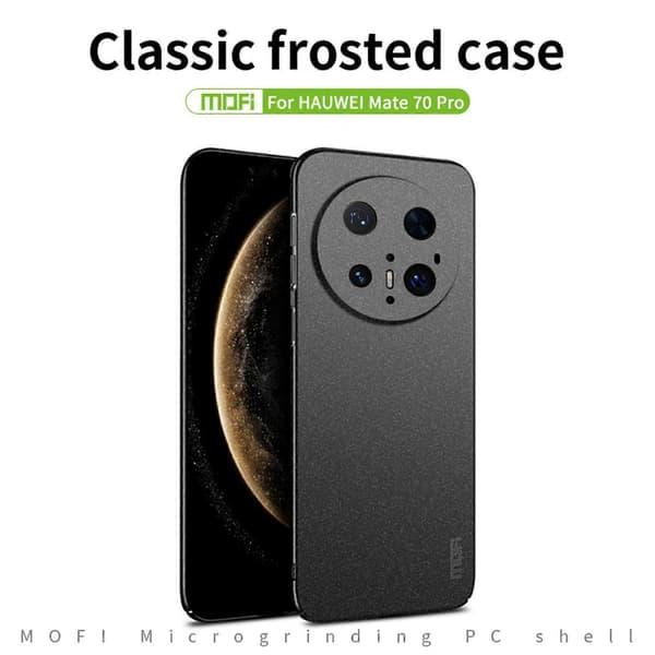Til Huawei Mate 70 Pro Shield Mat PC-etui Slankt Telefoncover
