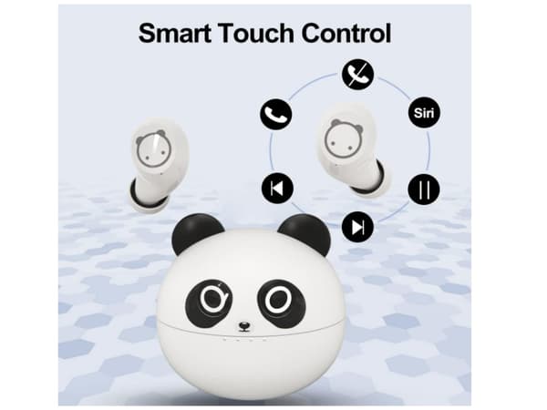 Smart Touch Hours Bluetooth Vattentäta Hörlurar Vita