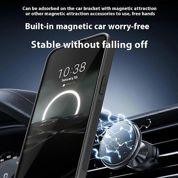 Magnetiskt skal för Huawei Pura 70 Pro/70 Pro Plus(+) med metalllins och stativ PC+TPU-skal med linsskydd