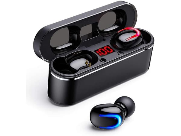 TWS Bluetooth Stereo Brusreducerande Hörlurar Svart