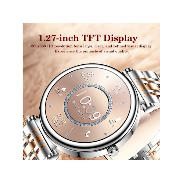 Smartwatch I109 1.2''Tft Bluetooth Opkald Sølv