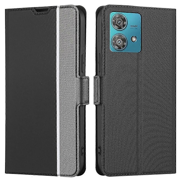 För Motorola Edge 40 Neo 5G Fodral Twill Textur PU Läder Skyddande Telefonskal